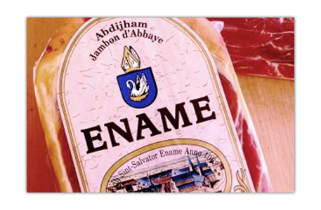 Le jambon de l’abbaye d’Ename ®, le seul jambon véritable de l’abbaye Saint-Sauveur!