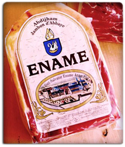 Ename Abbeyham, the one true cured abbey ham from Saint Salvator's Abbey in Ename!